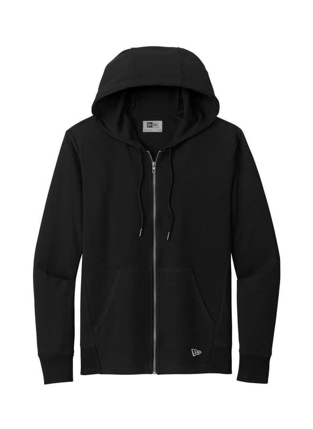 New Era Men's Thermal Full-Zip Hoodie - Black (BLK) 3XL