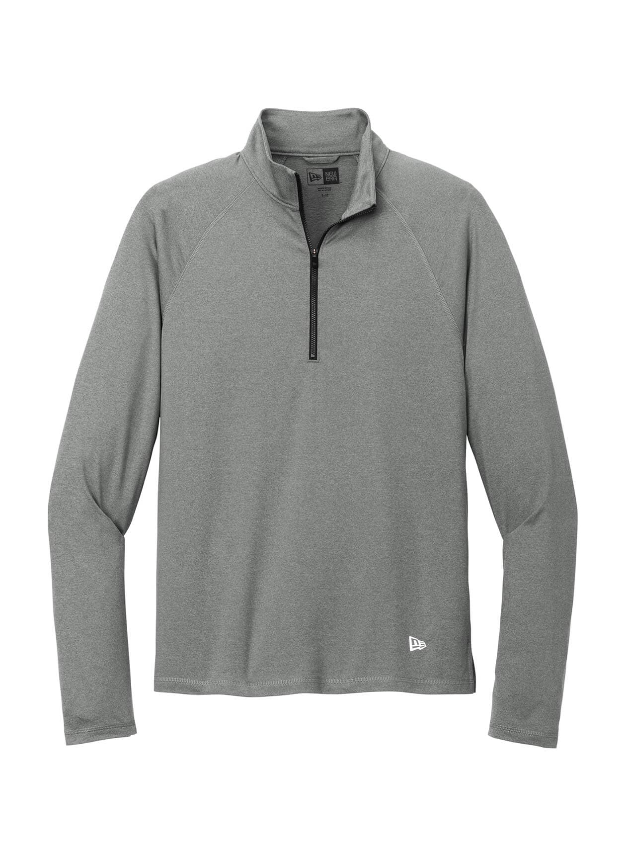 New Era Men's Power Half-Zip - Light Grey 3XL