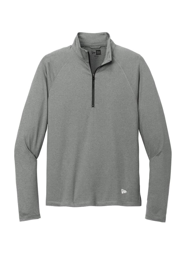 New Era Men's Power Half-Zip - Light Grey 3XL