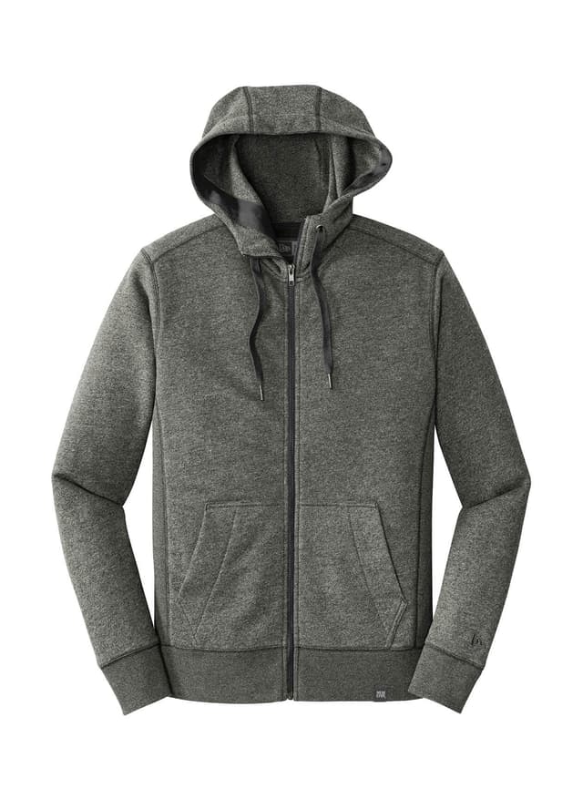 New Era Men's French Terry Full-Zip Hoodie - Black Twist (BLKT) 3XL