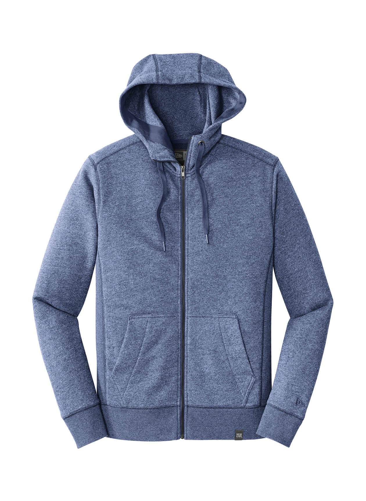 New Era Men's French Terry Full-Zip Hoodie - Blue 3XL