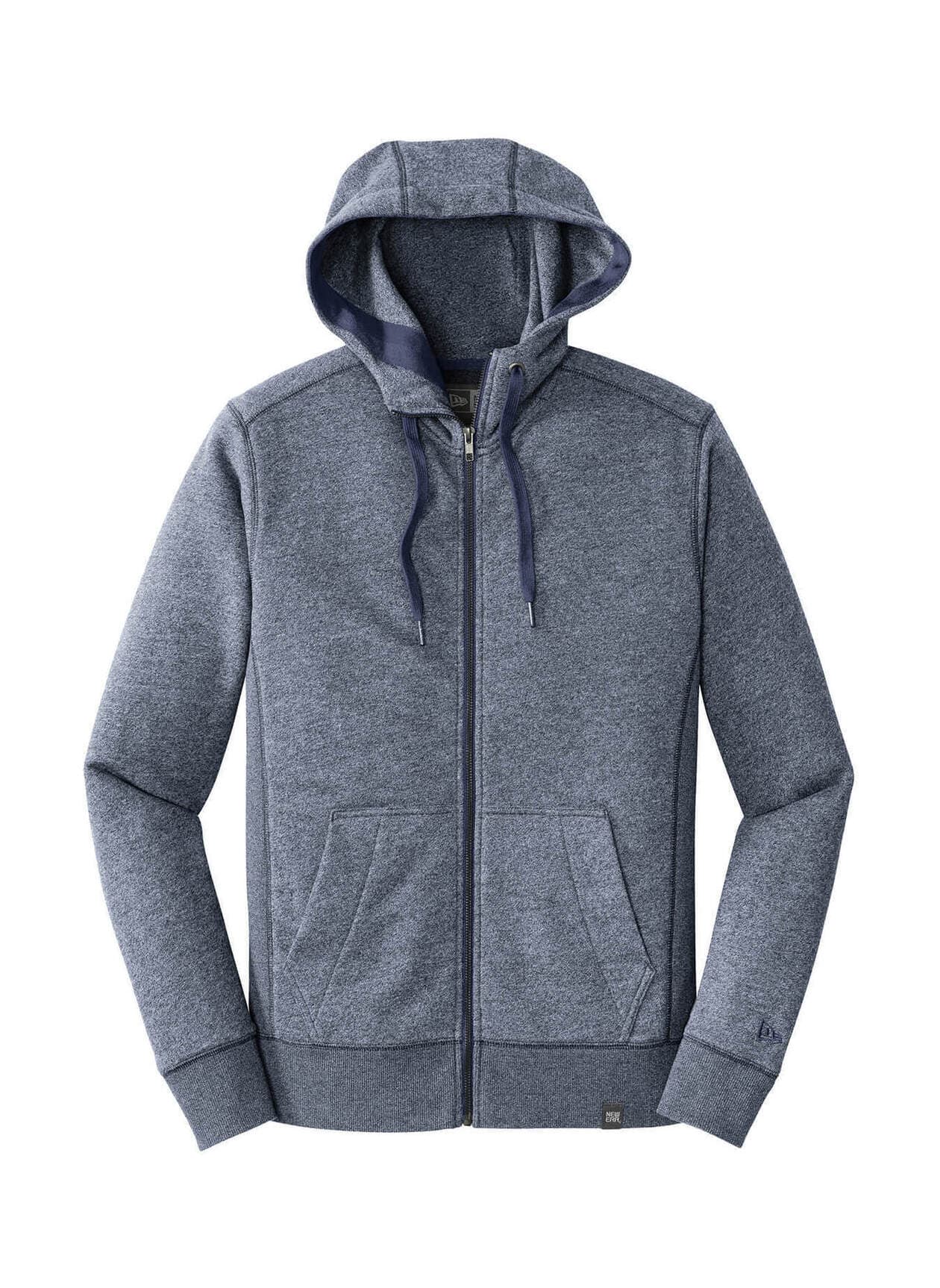 New Era Men's French Terry Full-Zip Hoodie - Navy 3XL