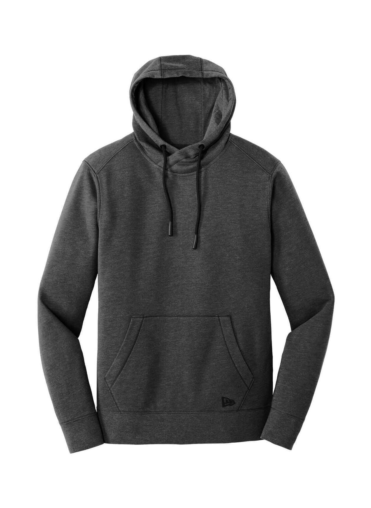 New Era Men's Tri-Blend Fleece Pullover Hoodie - Black 3XL