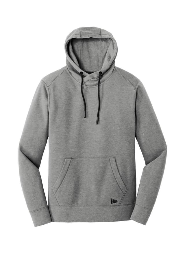 New Era Men's Tri-Blend Fleece Pullover Hoodie - Dark Grey 3XL