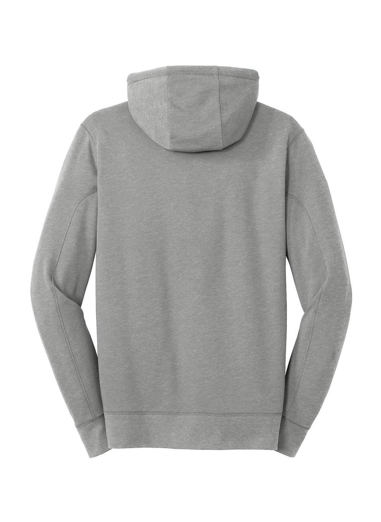 New Era Men's Tri-Blend Fleece Full-Zip Hoodie - Light Grey 3XL