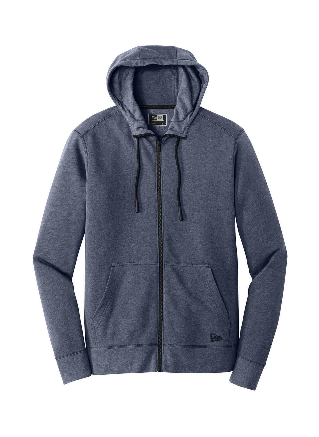 New Era Men's Tri-Blend Fleece Full-Zip Hoodie - Navy 3XL