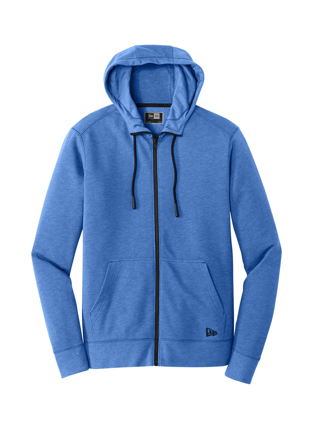 New Era Men's Tri-Blend Fleece Full-Zip Hoodie - Blue 3XL