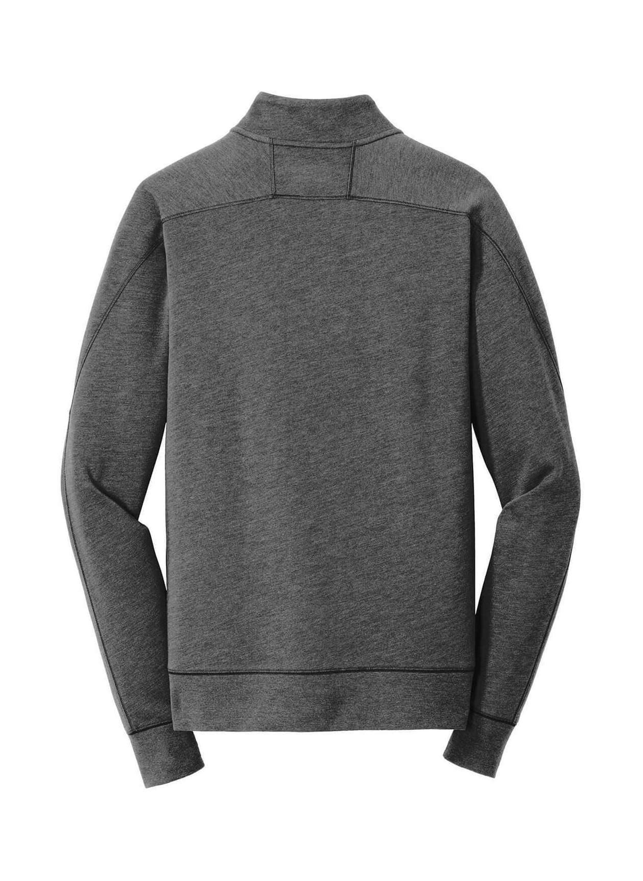 New Era Men's Tri-Blend Fleece Quarter-Zip - Black Heather (BHT) 3XL