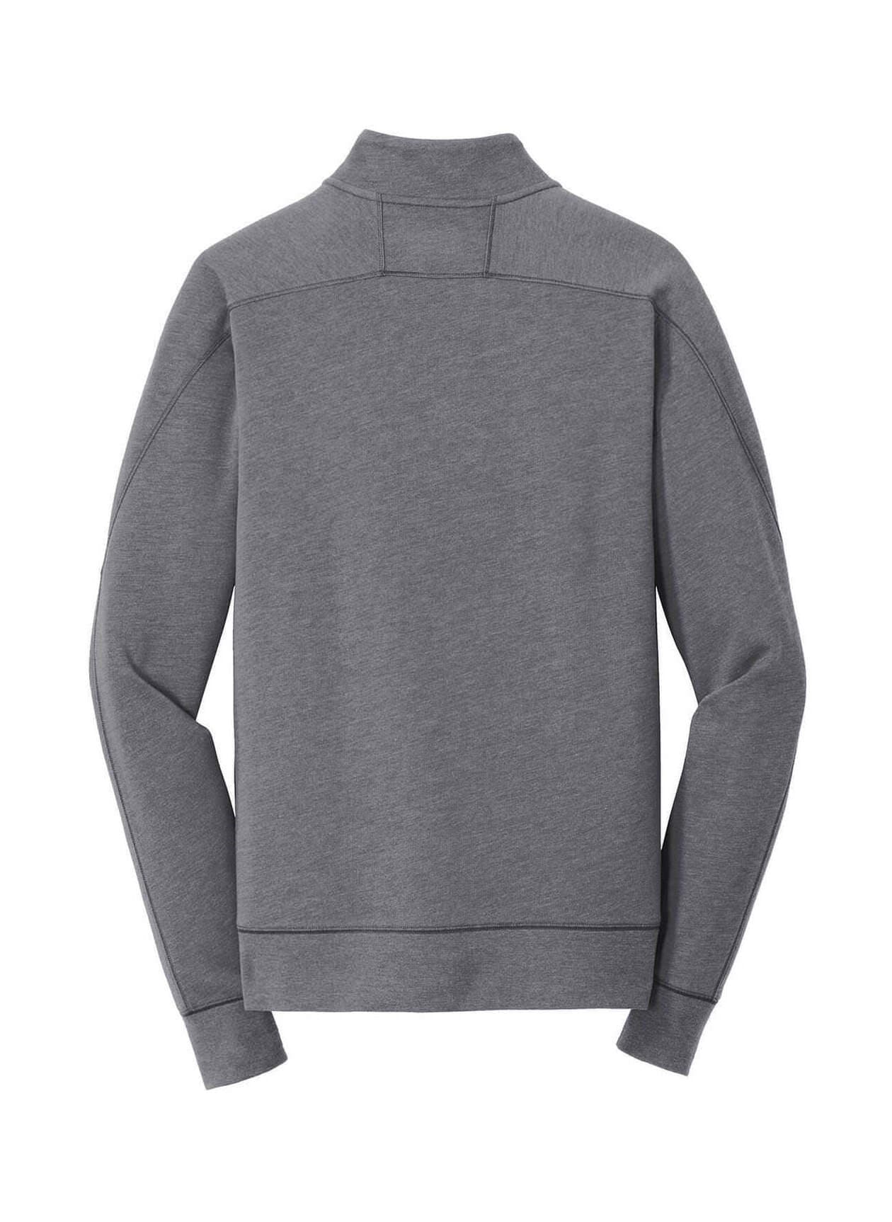 New Era Men's Tri-Blend Fleece Quarter-Zip - Shadow Grey Heather (GHT) 3XL