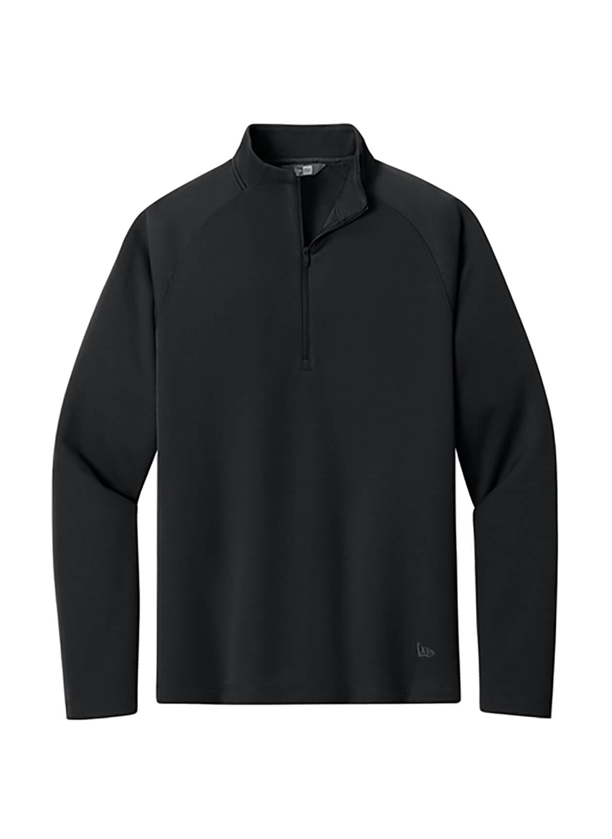 New Era Men's Stand Out Quarter-Zip - Black 3XL