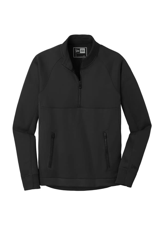 New Era Men's Venue Fleece Quarter-Zip - Black 3XL