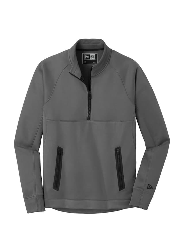 New Era Men's Venue Fleece Quarter-Zip - Dark Grey 3XL