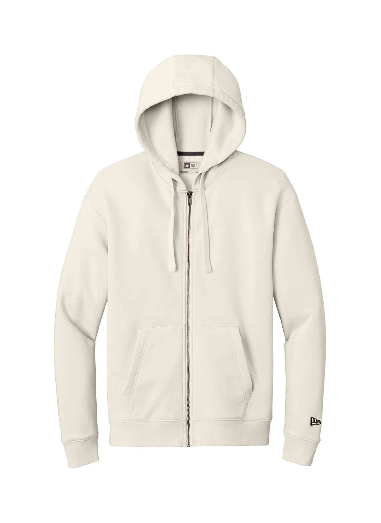 New Era Men's Heritage Fleece Full-Zip Hoodie - Brown 3XL