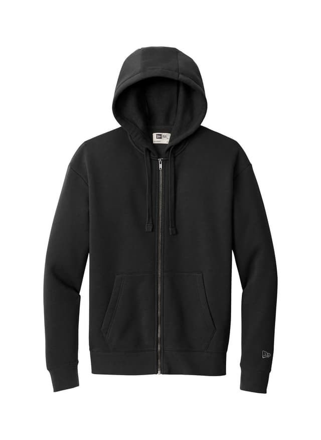 New Era Men's Heritage Fleece Full-Zip Hoodie - Black 3XL