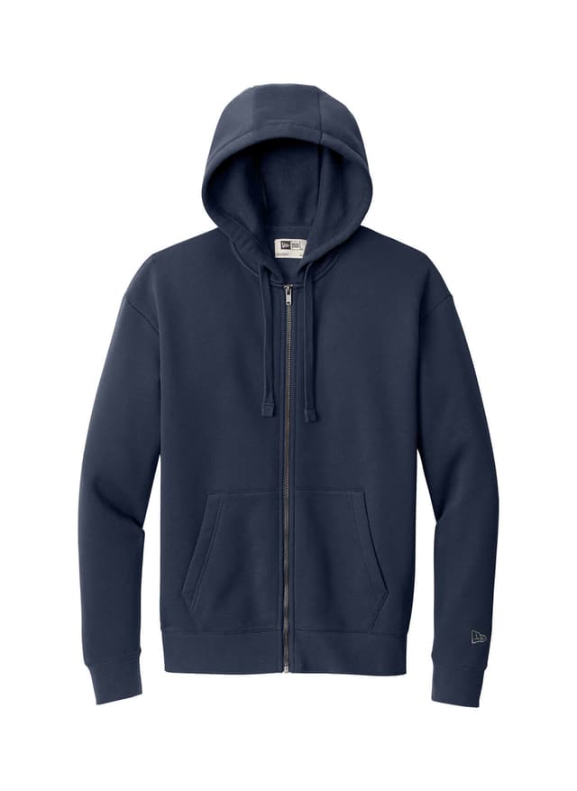 New Era Men's Heritage Fleece Full-Zip Hoodie - Navy 3XL