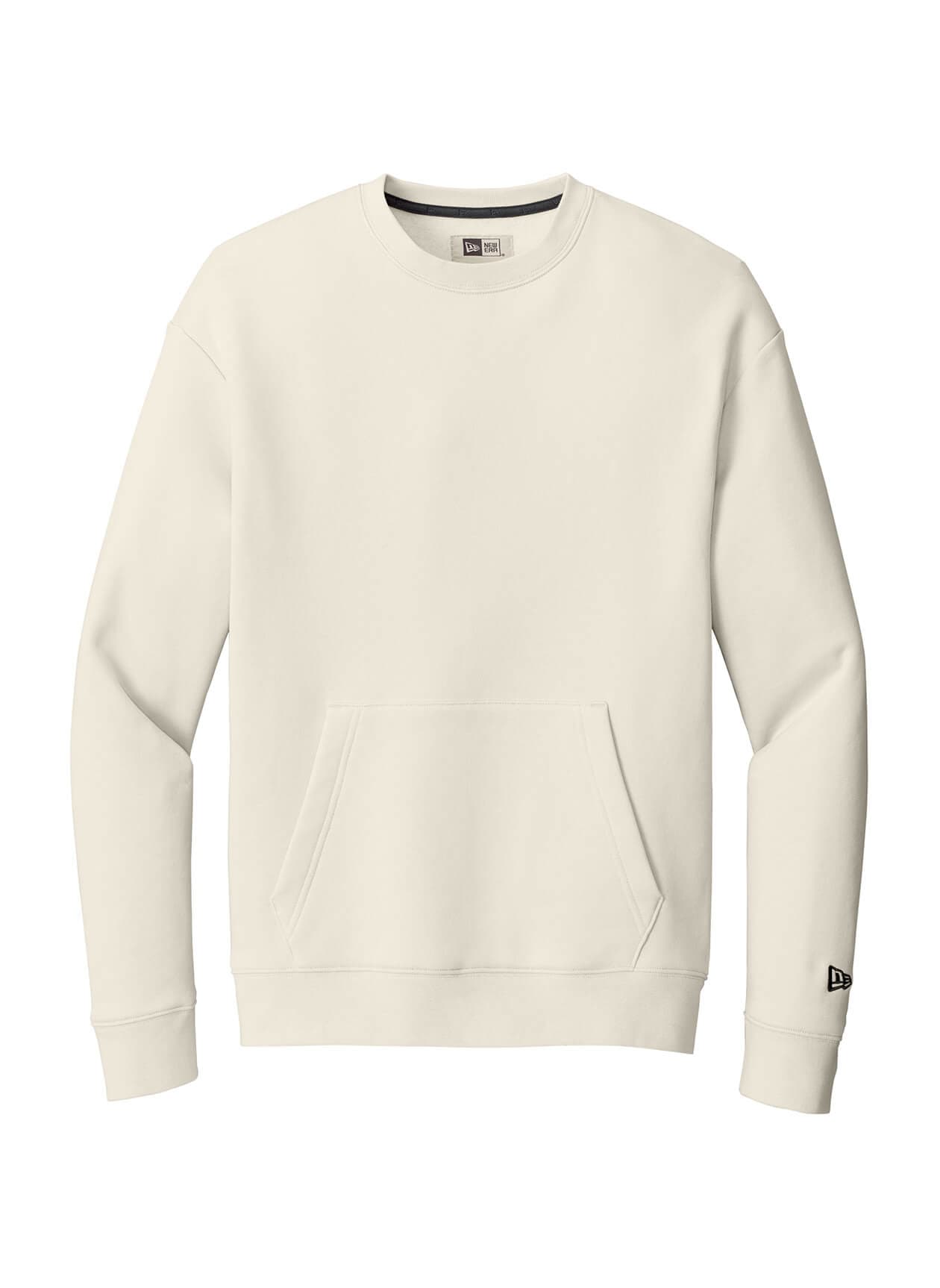 New Era Men's Heritage Fleece Pocket Crew Sweatshirt - Brown 3XL