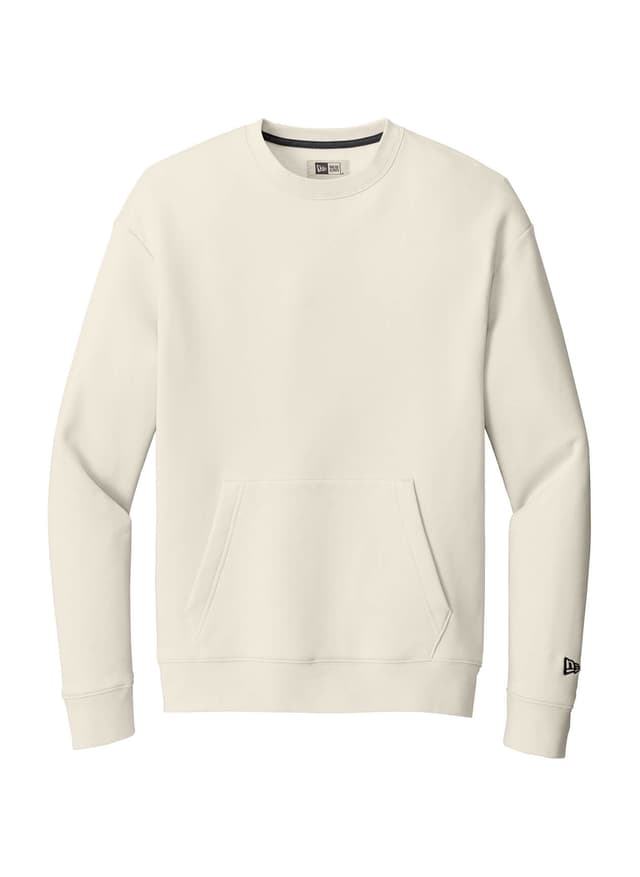 New Era Men's Heritage Fleece Pocket Crew Sweatshirt - Brown 3XL