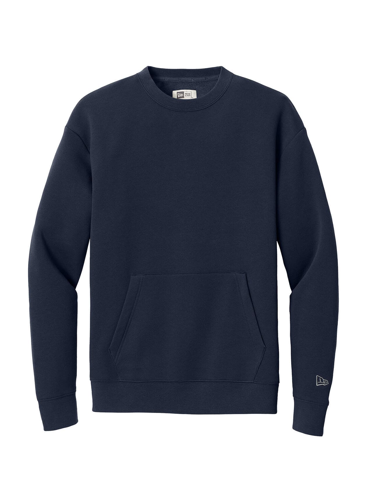 New Era Men's Heritage Fleece Pocket Crew Sweatshirt - Navy 3XL
