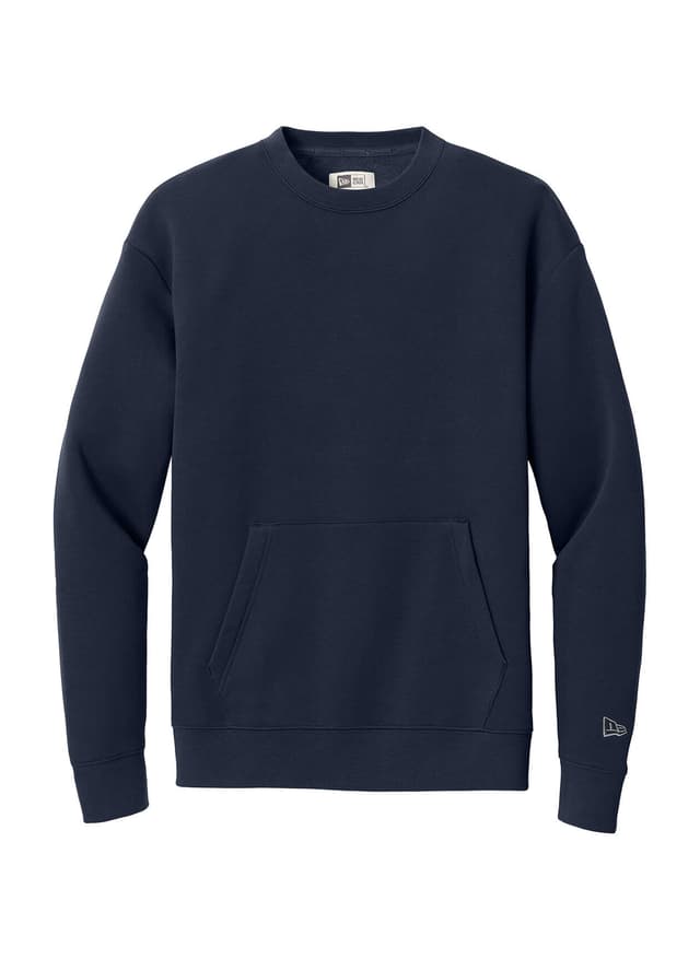 New Era Men's Heritage Fleece Pocket Crew Sweatshirt - Navy 3XL