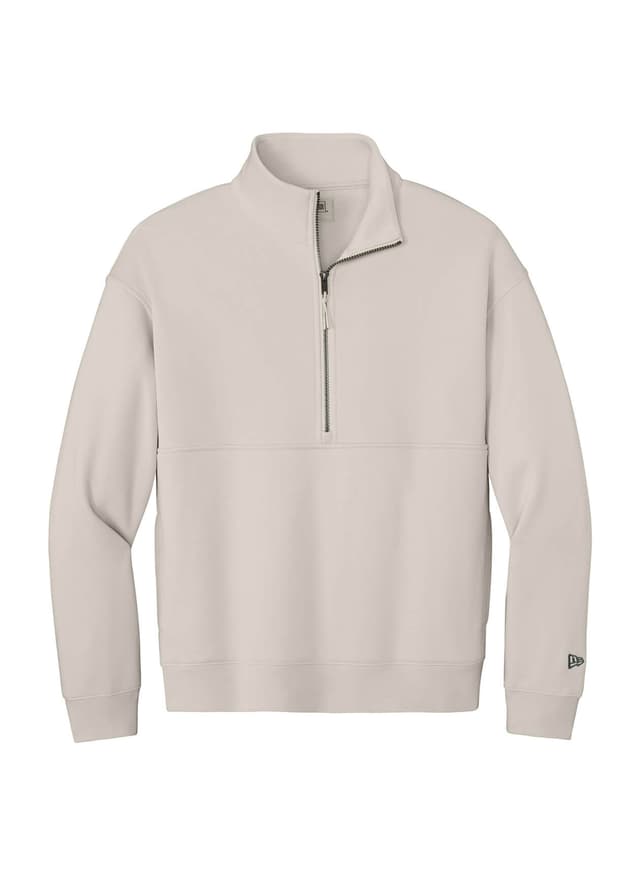New Era Men's Heritage Fleece Half-Zip - Brown 3XL