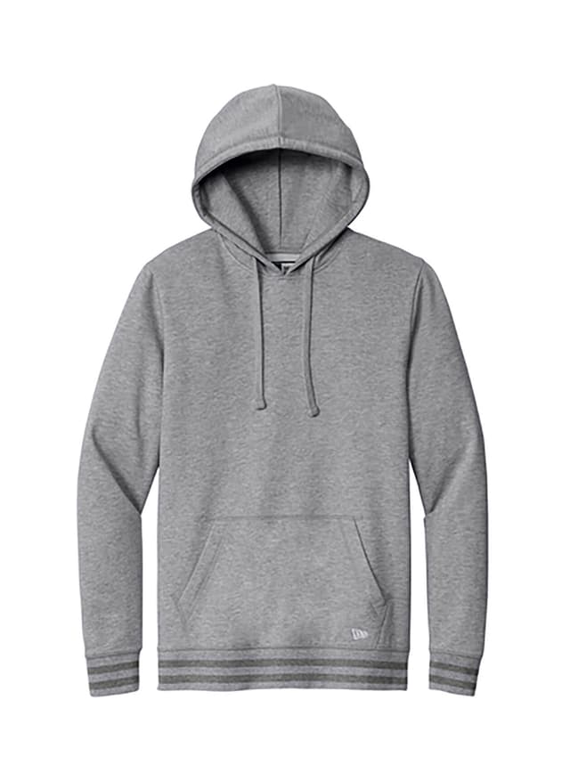 New Era Men's Comeback Fleece Pullover Hoodie - Athletic Heather / Dark Heather Grey 3XL