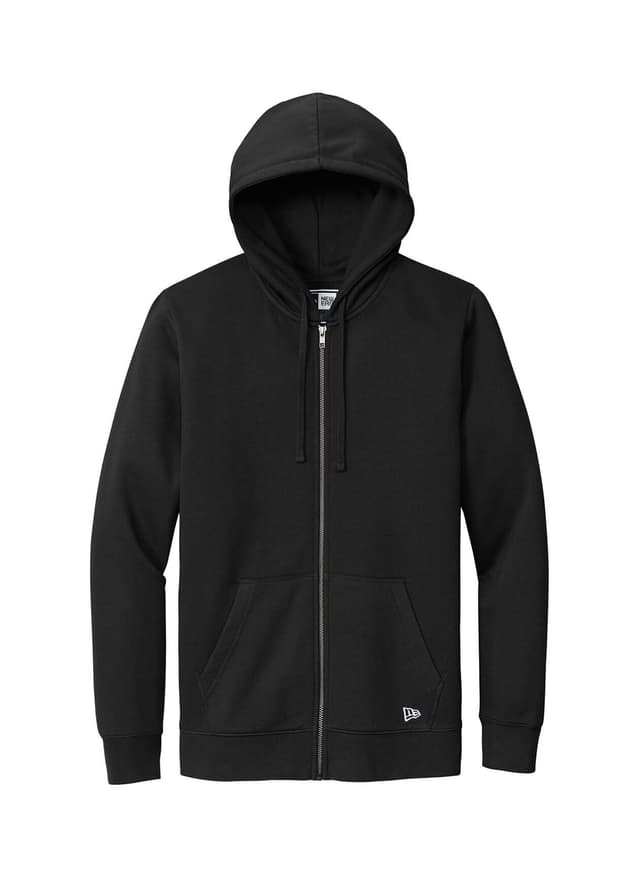 New Era Men's Comeback Fleece Full-Zip Hoodie - Black 3XL