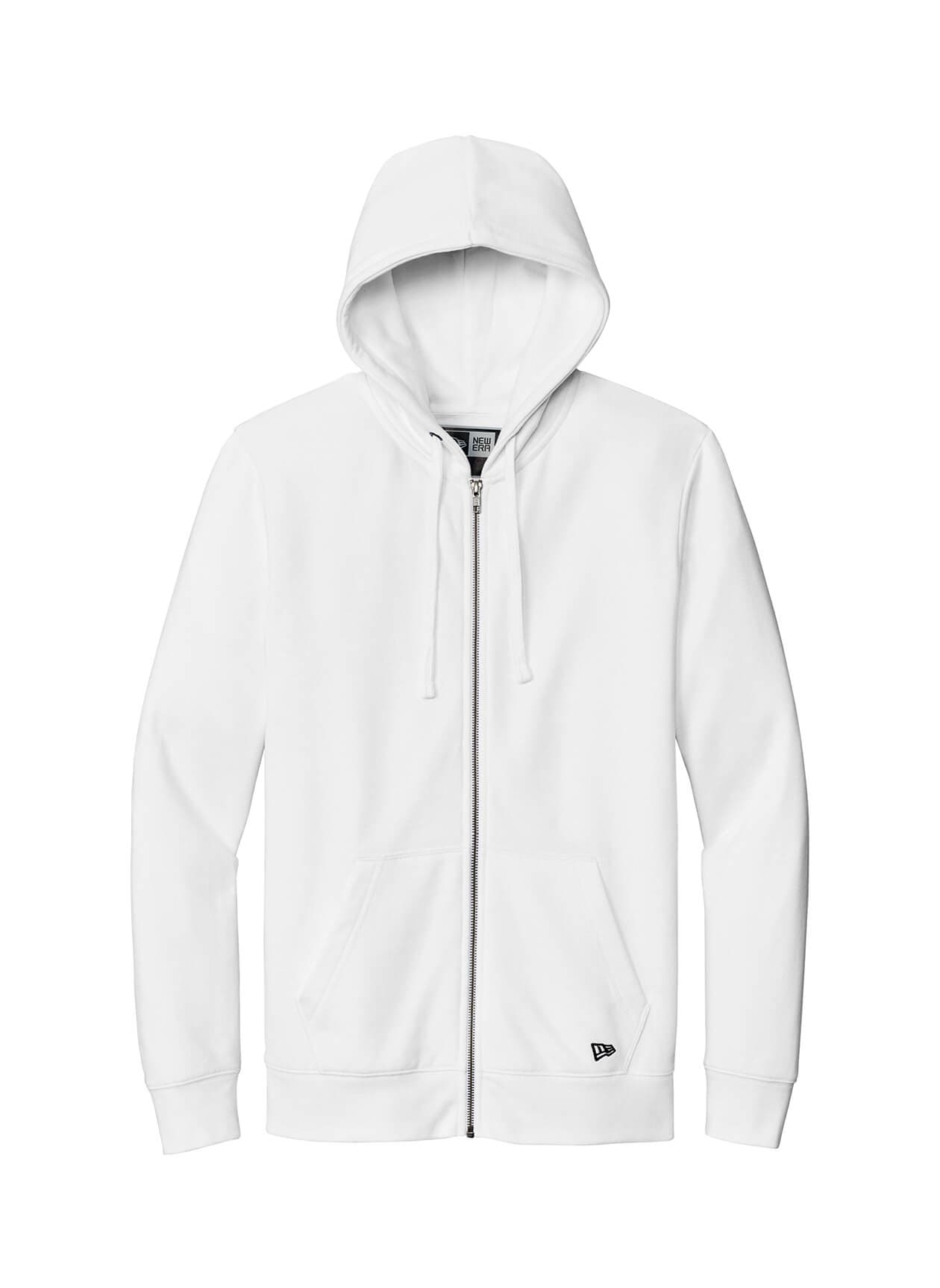 New Era Men's Comeback Fleece Full-Zip Hoodie - White 3XL