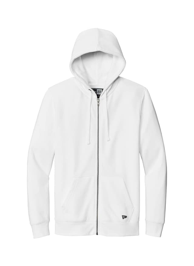 New Era Men's Comeback Fleece Full-Zip Hoodie - White 3XL