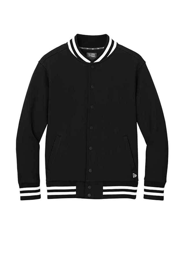 New Era Men's Varsity Heavyweight Fleece Jacket - Black 3XL