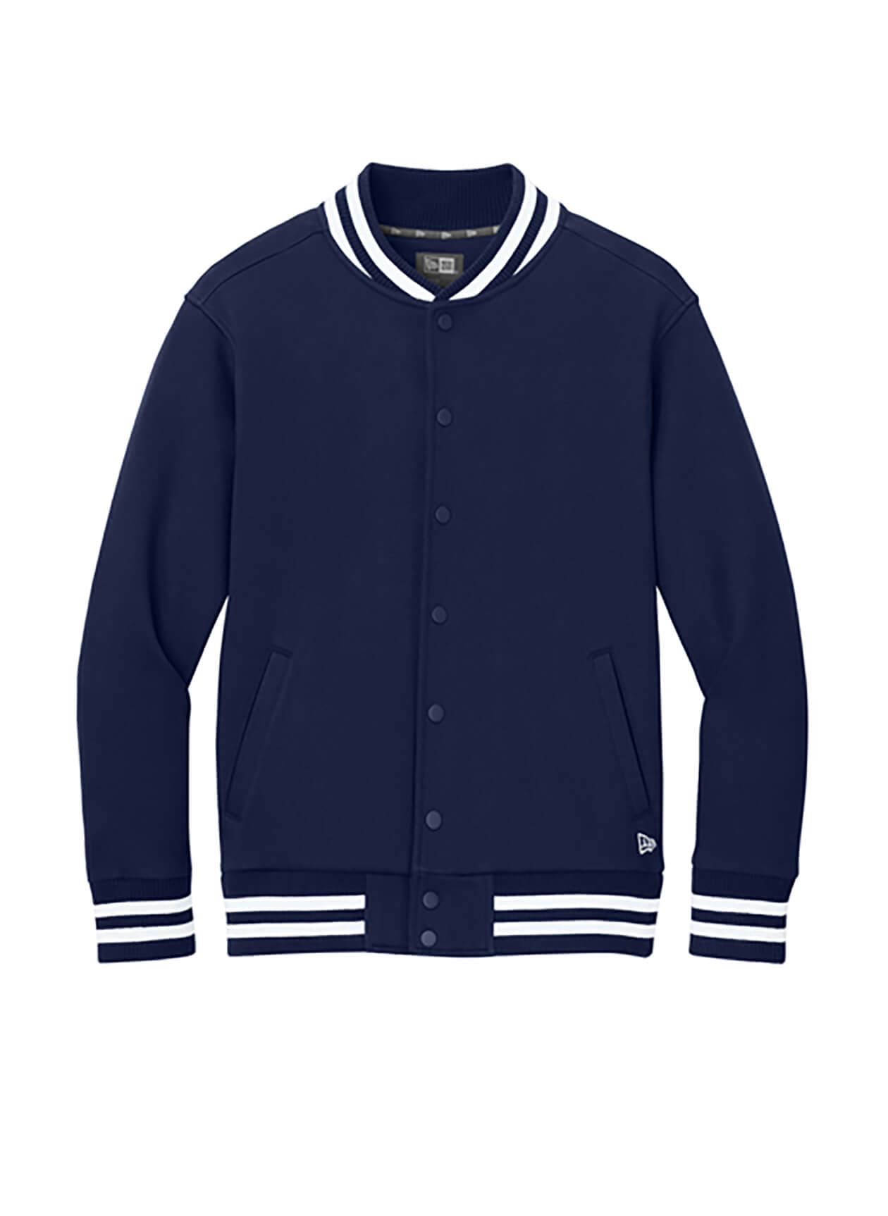 New Era Men's Varsity Heavyweight Fleece Jacket - Navy 3XL