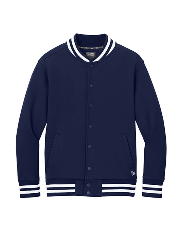 New Era Men's Varsity Heavyweight Fleece Jacket - Navy 3XL