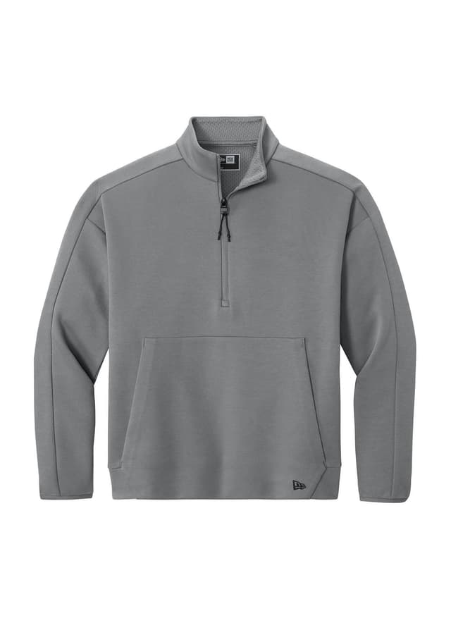 New Era Men's Double Back Quarter-Zip - Dark Grey 3XL