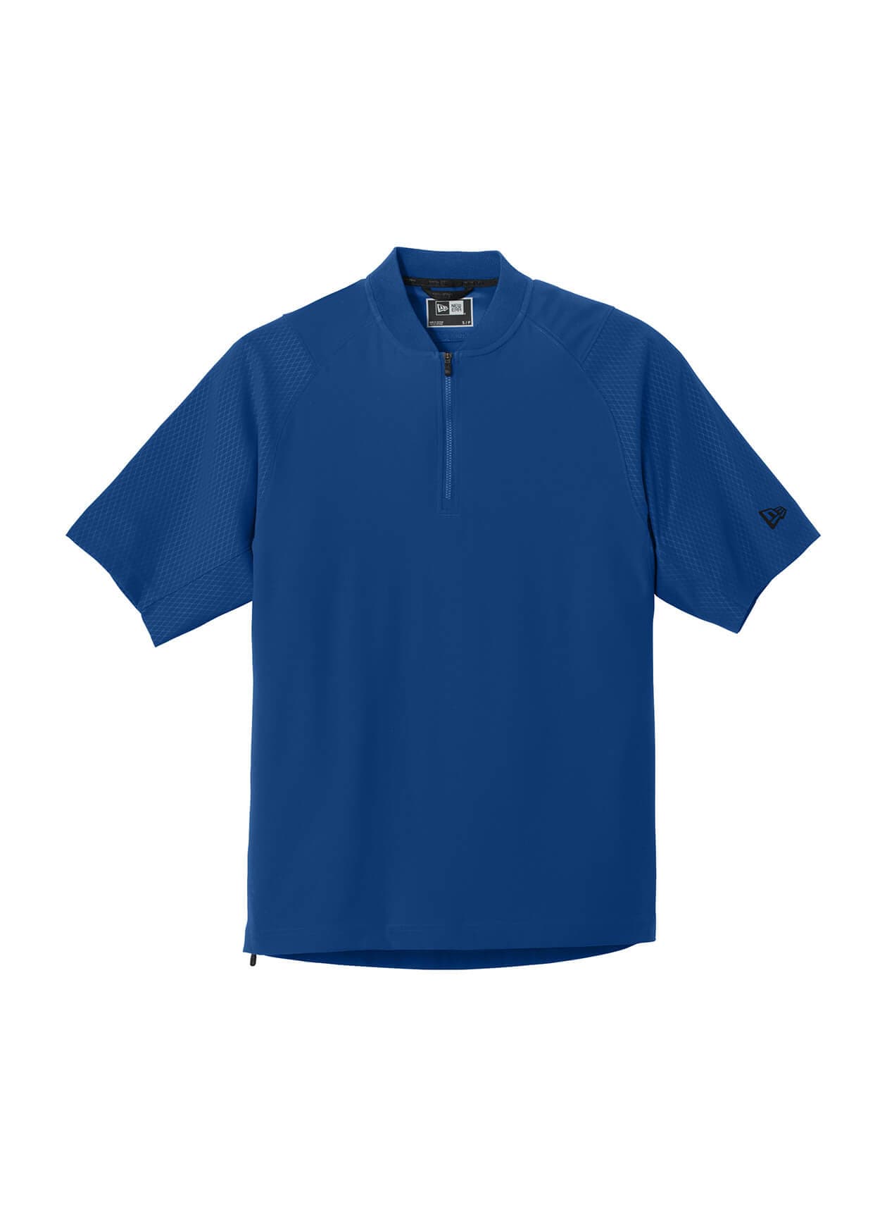 New Era Men's Cage Short-Sleeve Quarter-Zip Jacket - Blue 3XL