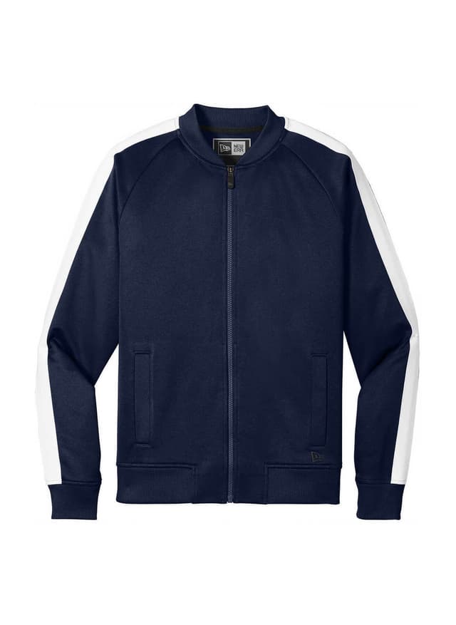 New Era Men's Track Jacket - Blue,White 3XL