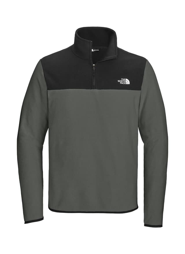 The North Face Men's Glacier Full-Zip Fleece Jacket - Asphalt Grey / TNF Black 3XL