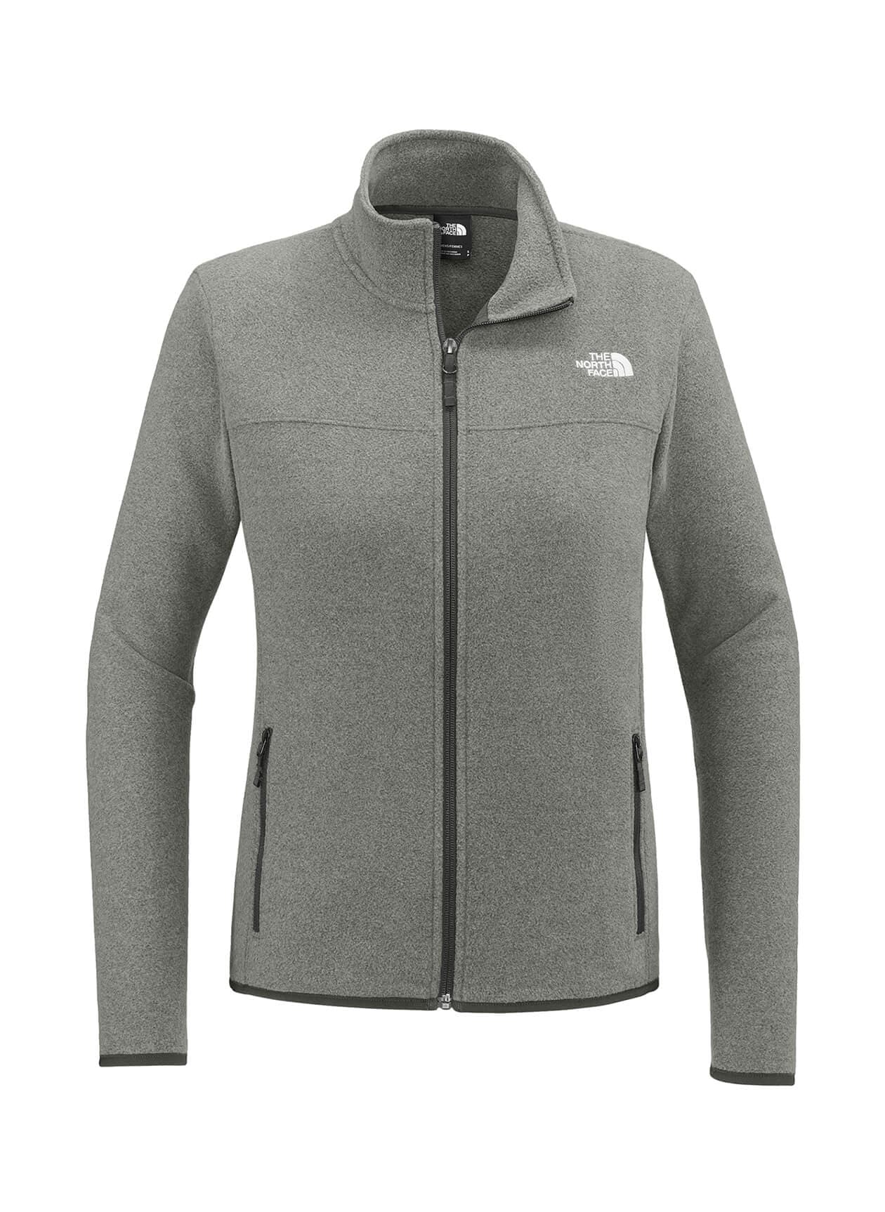 The North Face Women's Glacier Full-Zip Fleece Jacket - TNF Medium Grey Heather LG