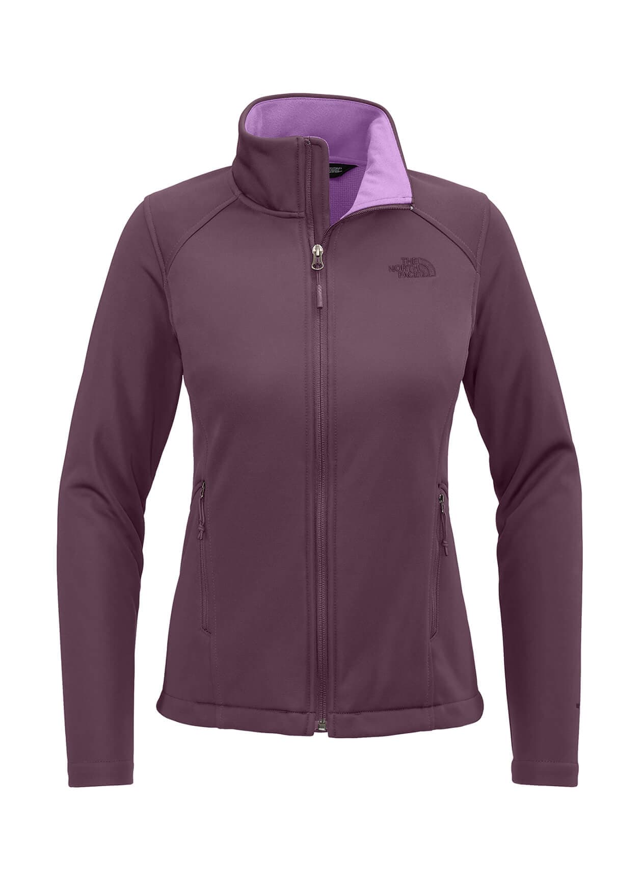 The North Face Women's Chest Logo Ridgewall Soft Shell Jacket - Purple LG