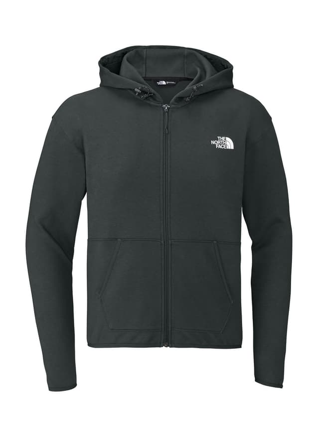 The North Face Men's Double-Knit Full-Zip Hoodie - Dark Grey 3XL
