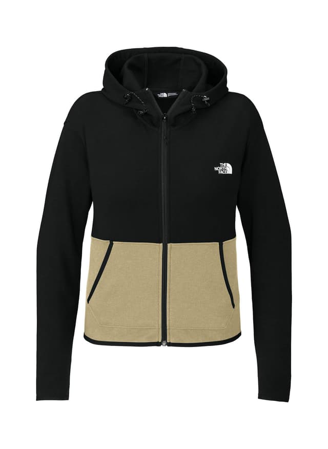 The North Face Women's Double-Knit Full-Zip Hoodie - Brown LG