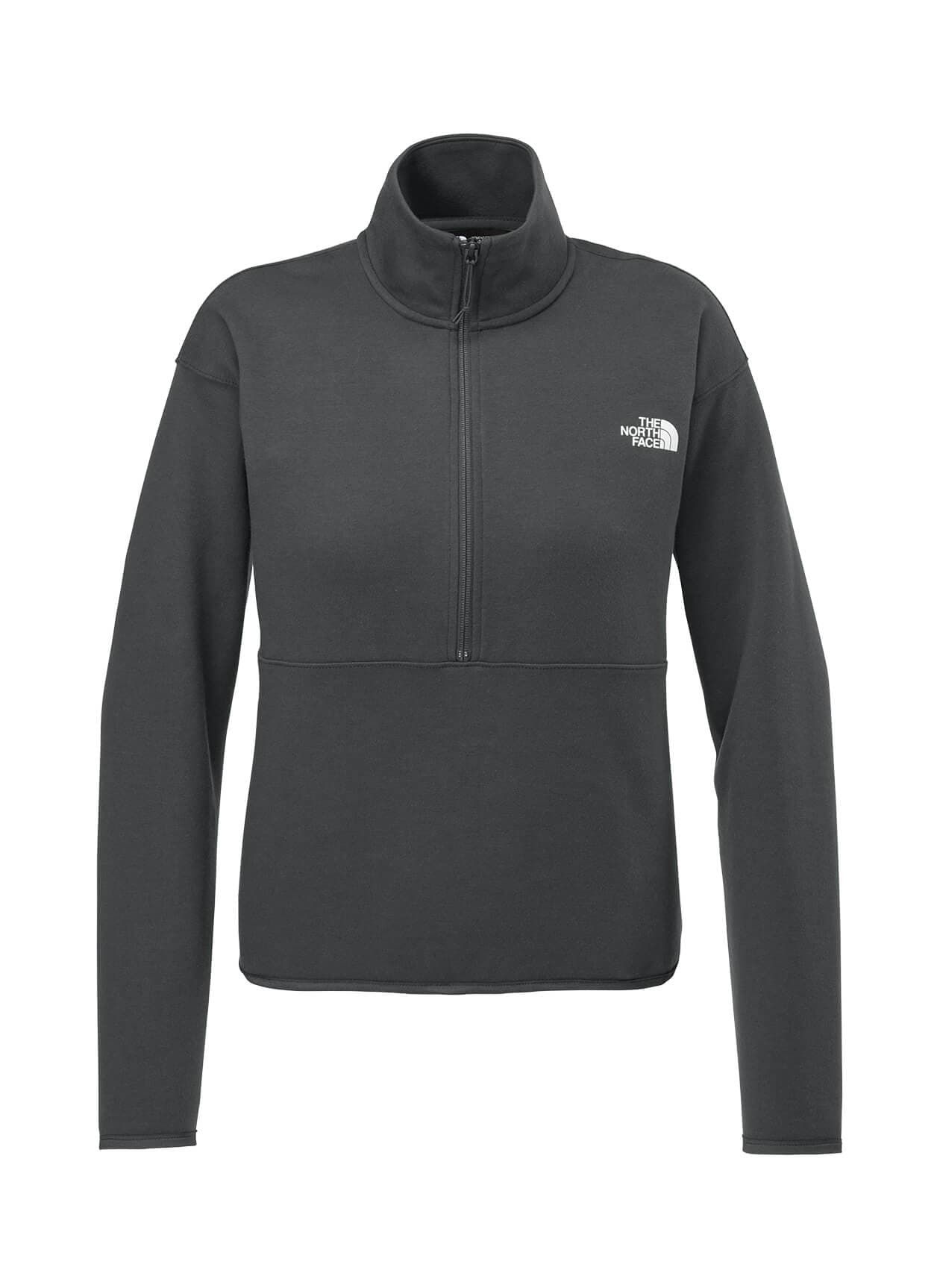 The North Face Women's Double-Knit 1/2-Zip Fleece - Dark Grey LG