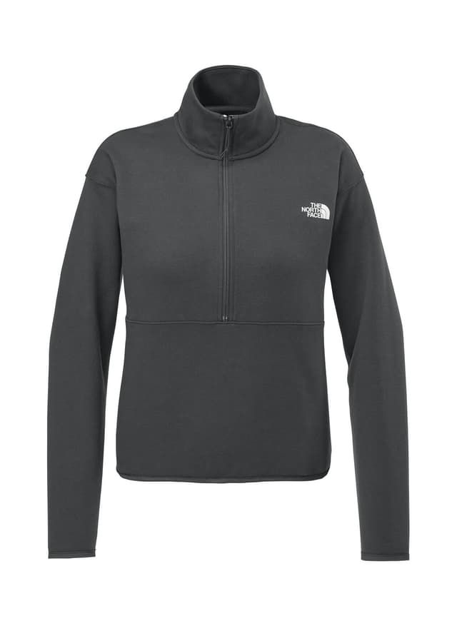 The North Face Women's Double-Knit 1/2-Zip Fleece - Dark Grey LG