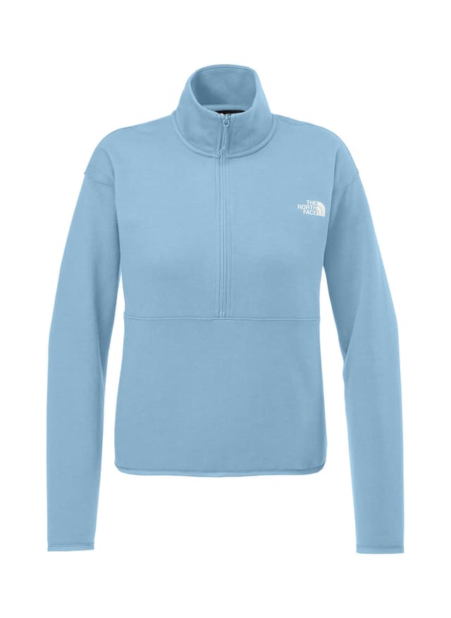 The North Face Women's Double-Knit 1/2-Zip Fleece - Cyan LG