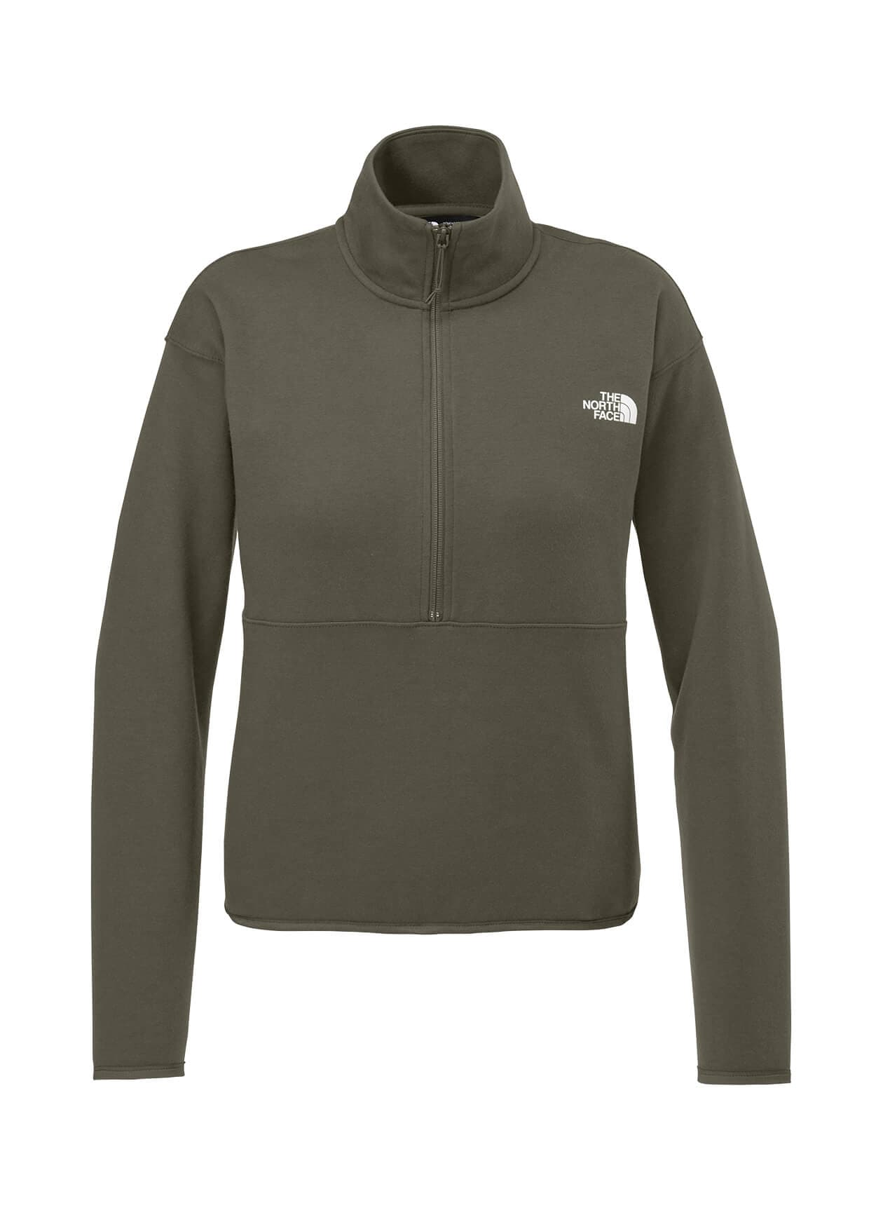 The North Face Women's Double-Knit 1/2-Zip Fleece - Green LG
