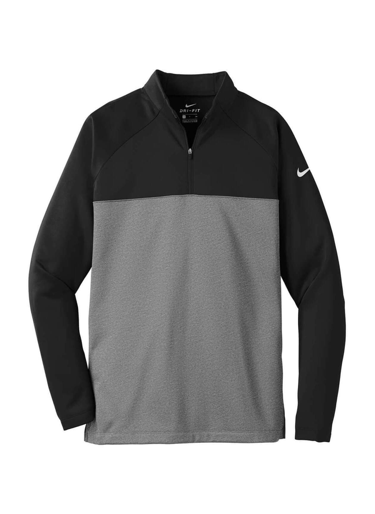 Nike Men's Therma-FIT Fleece Half-Zip - Black,Dark Grey 3XL