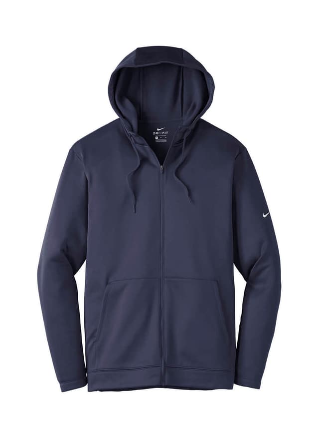 Nike Men's Therma-FIT Full-Zip Fleece Hoodie - Navy 3XL