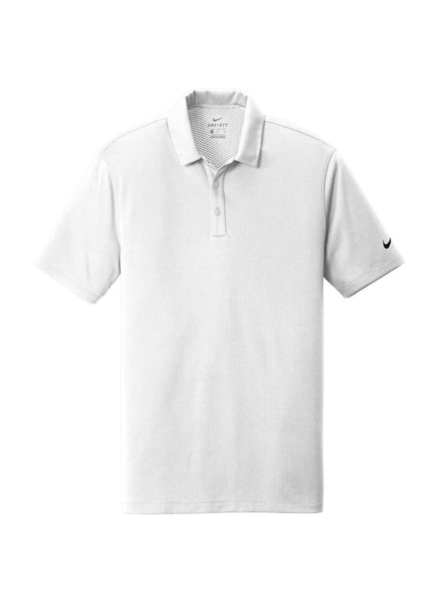 Nike Men's Dri-FIT Hex Textured Polo - White 3XL