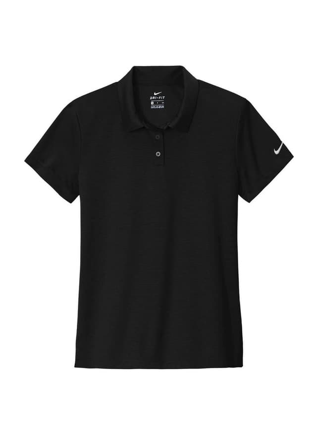 Nike Women's Dry Essential Solid Polo - Black LG