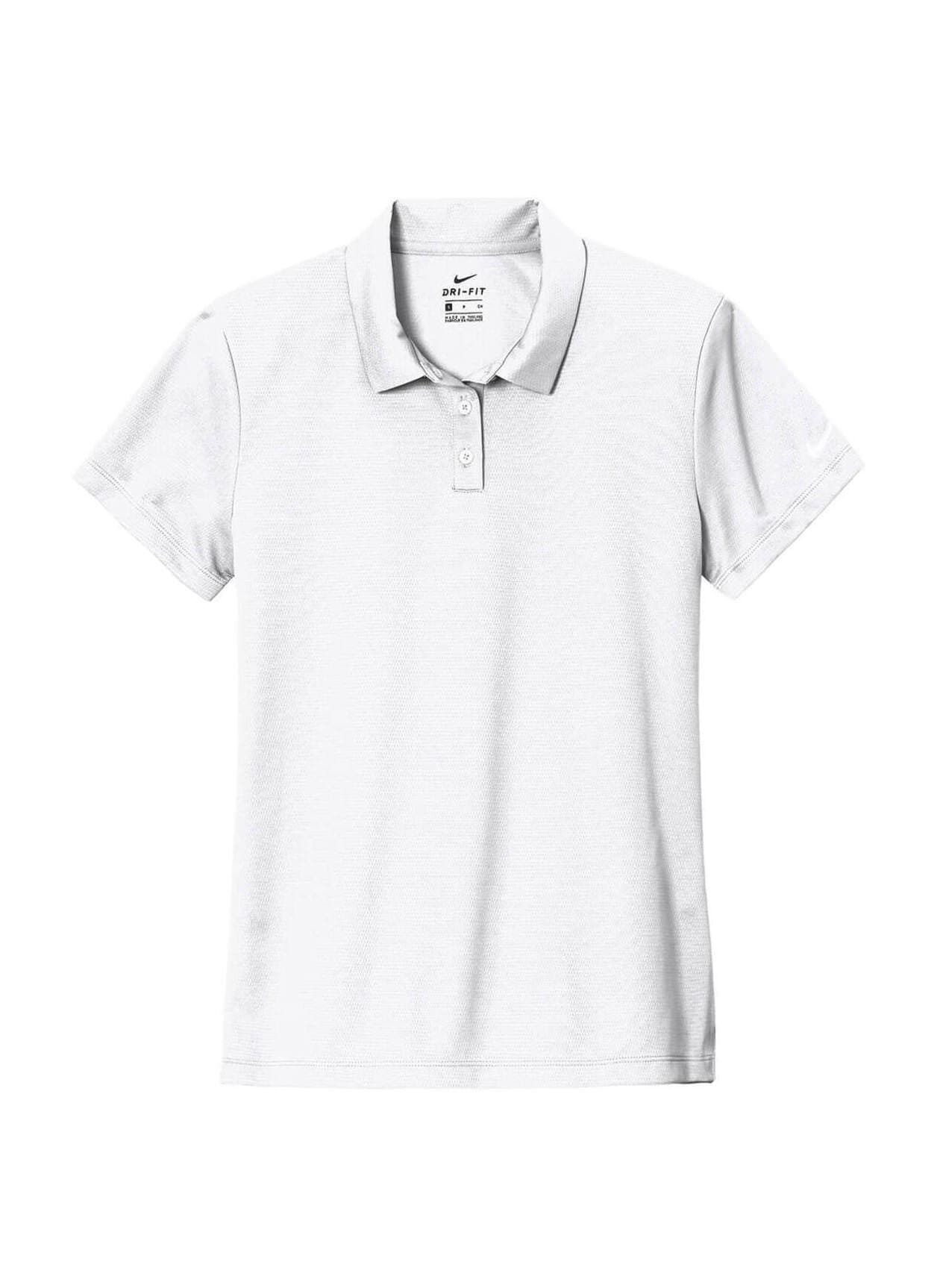 Nike Women's Dry Essential Solid Polo - White LG