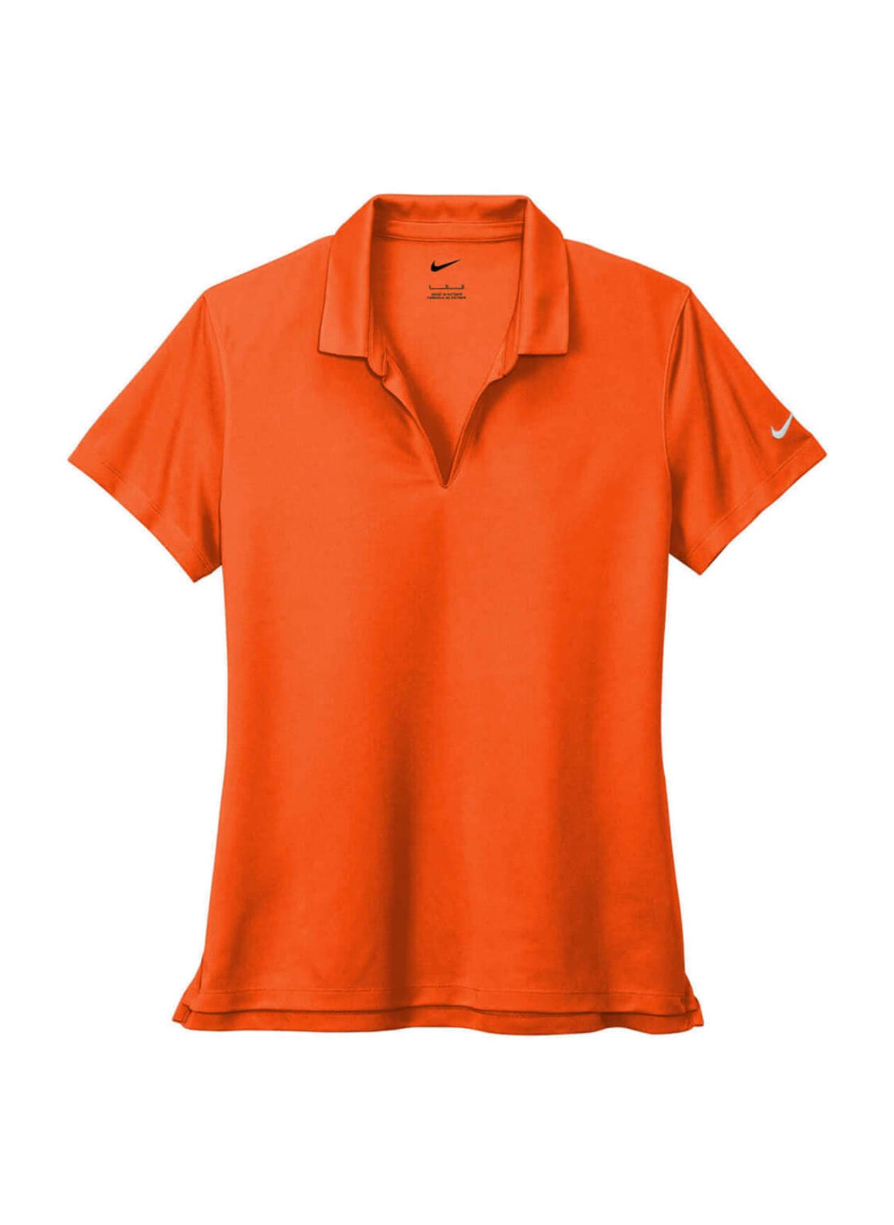 Nike Women's Dri-FIT Micro Pique 2.0 Polo - Orange LG