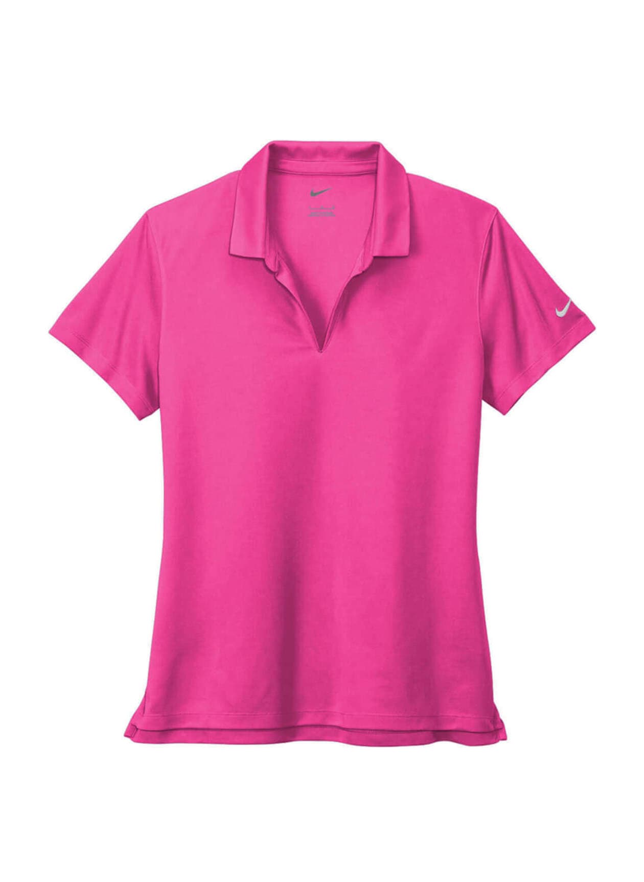 Nike Women's Dri-FIT Micro Pique 2.0 Polo - Pink LG